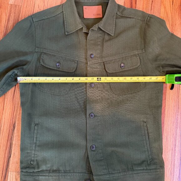 Taylor Stitch The Long Haul Jacket in Olive Herringbone - Picture 14 of 16